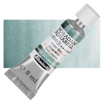 Open in modal - Schmincke Horadam Aquarell Artist Watercolor - Shire Blue, 5 ml tube and swatch