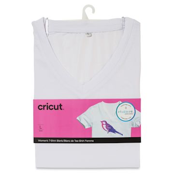 Open in modal - Cricut Adult T-Shirt Blank - Large, V-Neck, White