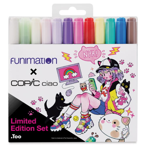 Copic Ciao Marker 12 Piece Set - Premium Artist Markers Anime