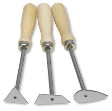 Clay Turning Tool Set - Set of 3 Tools shown