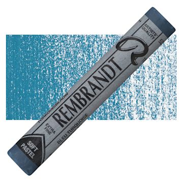 Open in modal - Rembrandt Soft Pastel - Turquoise 522.3 pastel and swatch