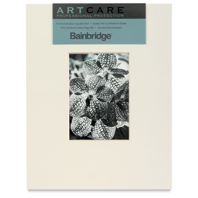 Bainbridge Artcare Museum Gallery Mat - Antique, Center, 11" x 14" (5" x 7" Opening)