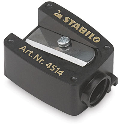 Stabilo CarbOthello Sharpener - Angled view showing blade