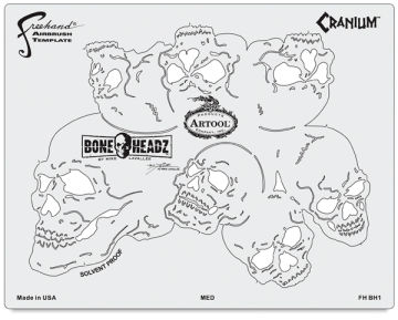 Artool BoneHeadz Freehand Templates - Single Cranium Template from set of 4
