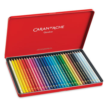 Caran d'Ache Pablo Colored Pencil Set - Assorted Colors, Set of 30, Inside Packaging