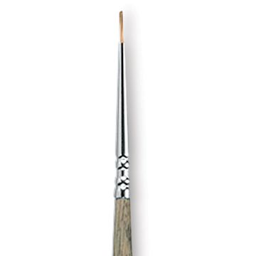 Open in modal - Escoda Modernista Tadami Synthetic Mongoose Brush - Round, Long Handle, Size 3/0, close-up
