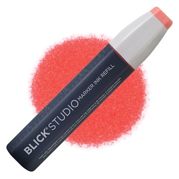Open in modal - Blick Studio Marker Refill - Poppy Red, 019, swatch and refill