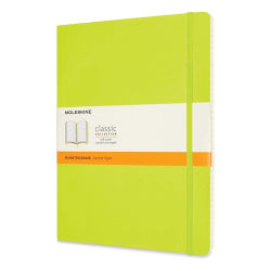 Moleskine Classic Soft Cover Notebook - Light Green, Ruled, 9-3/4" x 7-1/2"