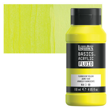 Liquitex Basics Acrylic Fluid Paint - Assorted Colors, Set of 12, 118 ml