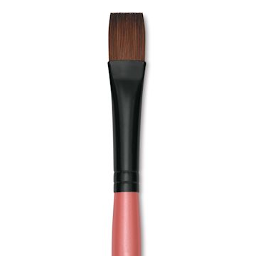 Open in modal - Dynasty Water Lily Watercolor Brush - Short Handle, Bright, Size 12, close-up