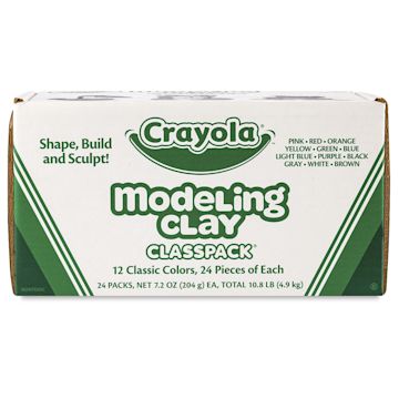 Open in modal - Modeling Clay Classpack, Set of 24-Assorted Colors Outside of Package