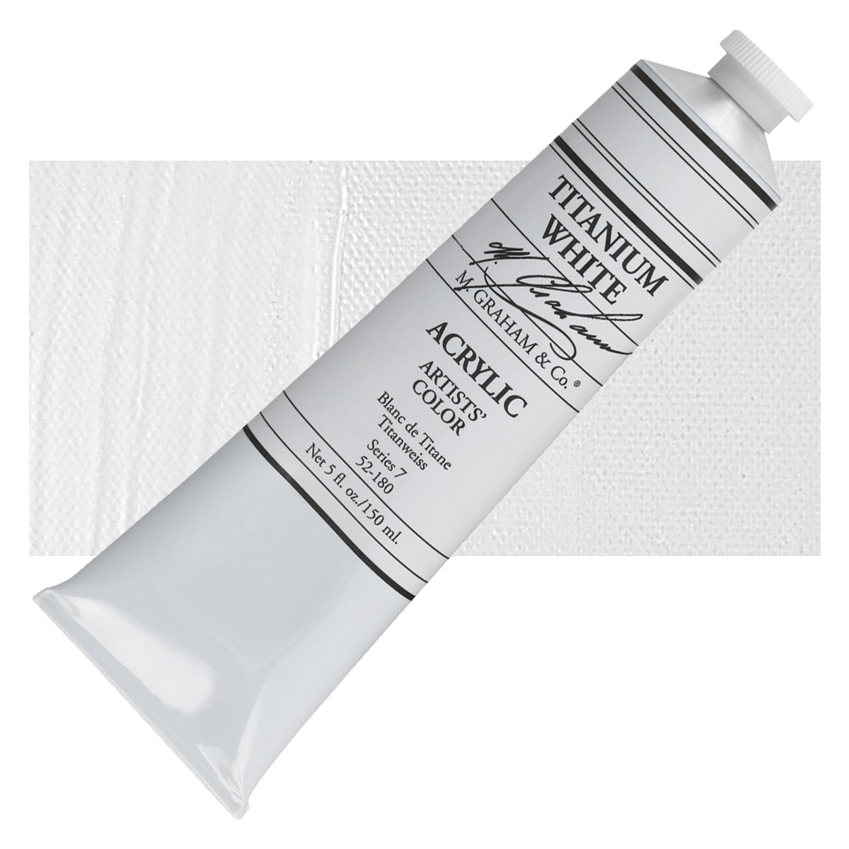 M. Graham 1/2-Ounce Tube Gouache Paint, Titanium White