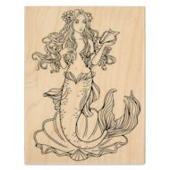 Hero Arts Mermaid Woodblock Stamp