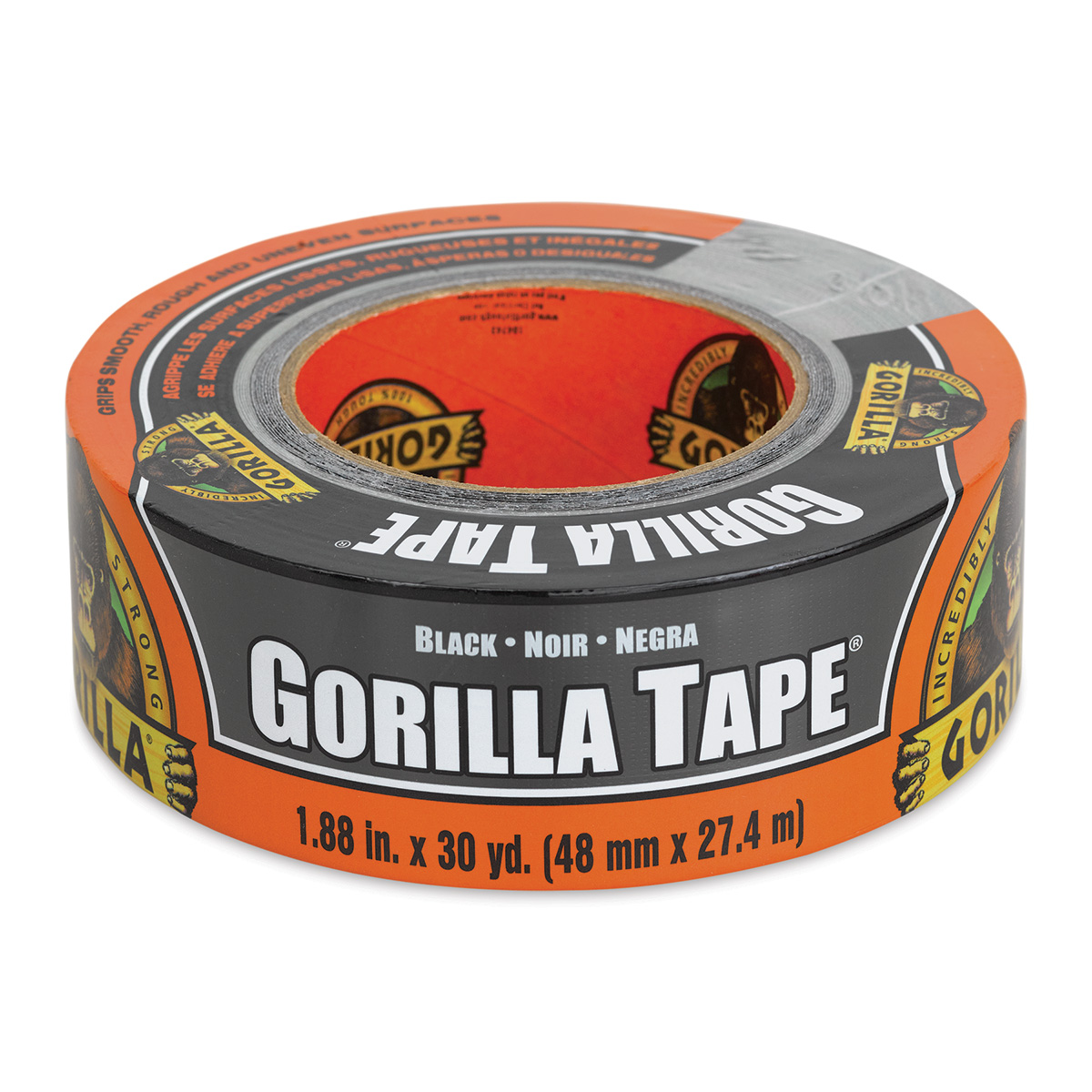 Gorilla Tape Adhesive Roll - White - Weather Resistant - 30-ft L x 1.88-in W