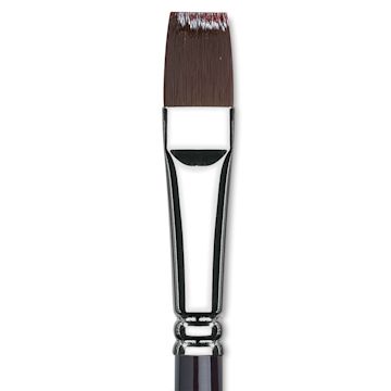 Open in modal - Winsor & Newton Galeria Brush - Bright, Long Handle , Size 14