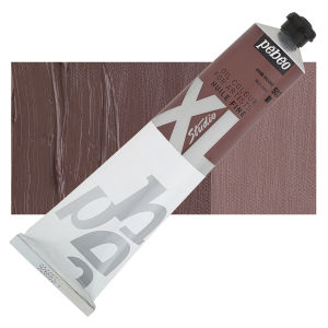 Pebeo XL Studio Oil Color - Red Grey, 200 ml, Swatch with Tube
