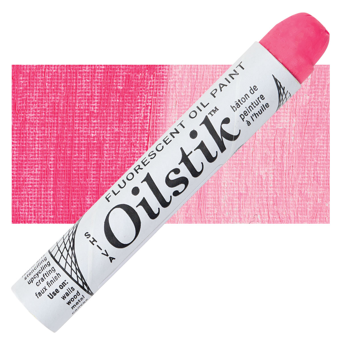 fluorescent pink oil paint