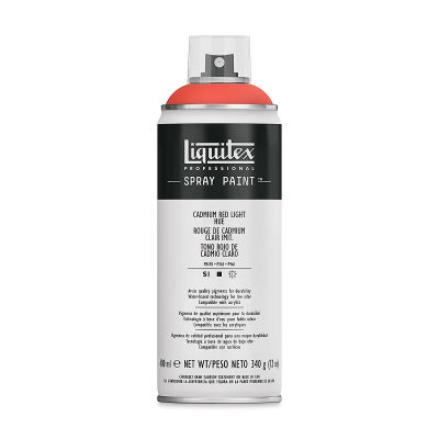 Liquitex Professional Spray Paint - Cadmium Red Light Hue, 400 ml can