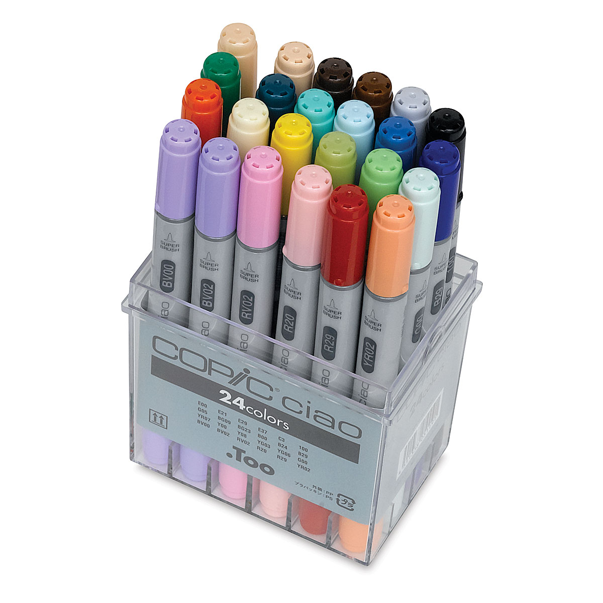 Copic Ciao Marker Set, 24-Colors, Basic 