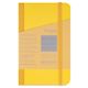 Fabriano Ecoqua Plus Fabric-Bound Notebook - Yellow, 3-1/2" x 5-1/2", Lined, front cover