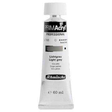Open in modal - Schmincke Primacryl Professional Acrylic Paint - Light Grey, 60 ml Tube