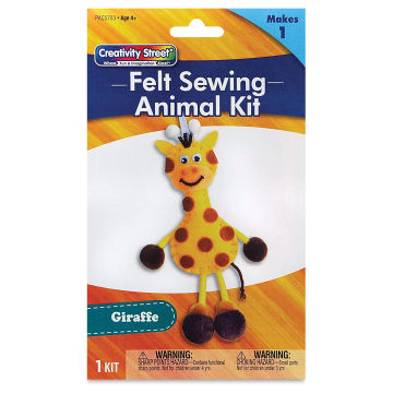 Creativity Street Felt Sewing Kit - Giraffe (front of packaging)
