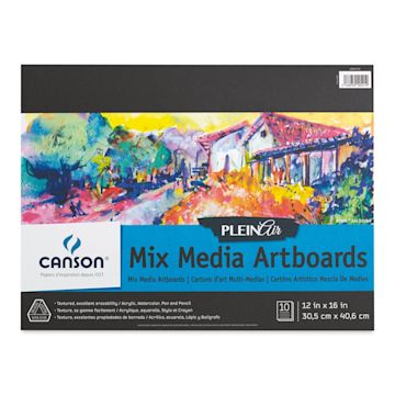 Open in modal - Canson Plein Air Mix Media Artboard Pad - 12" x 16"