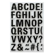 Hero Arts Luggage Tag Alphabet Clear Stamp Set