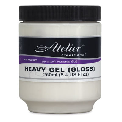 Chroma Atelier Heavy Gel - Front of 250 ml Gloss jar