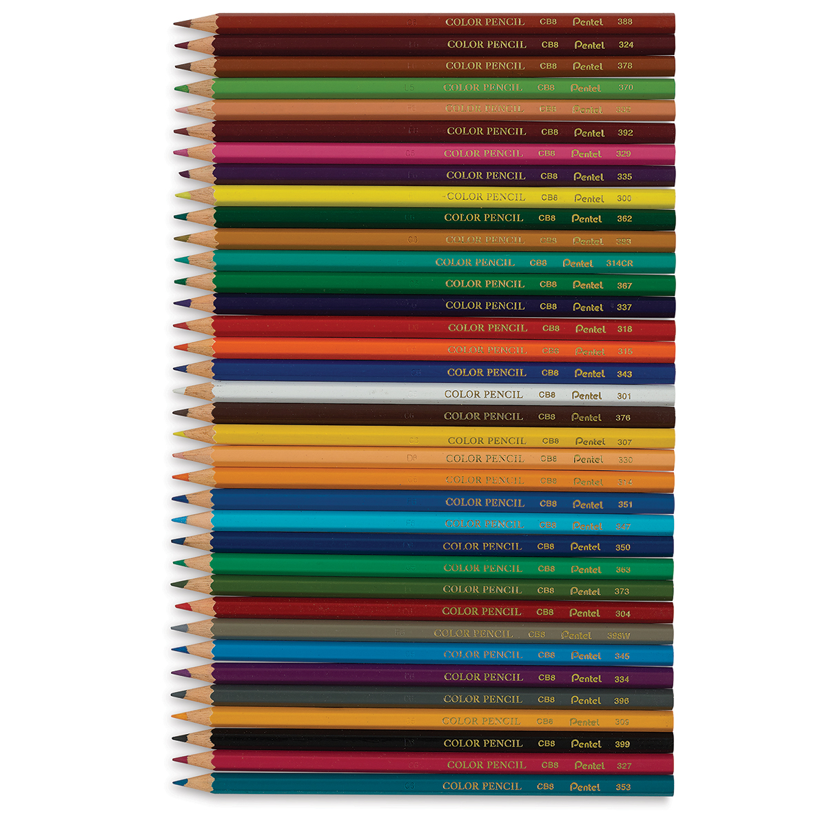 Pentel Non-Washable Color Pen Art Set, Assorted Colors, PK36 PENS36036