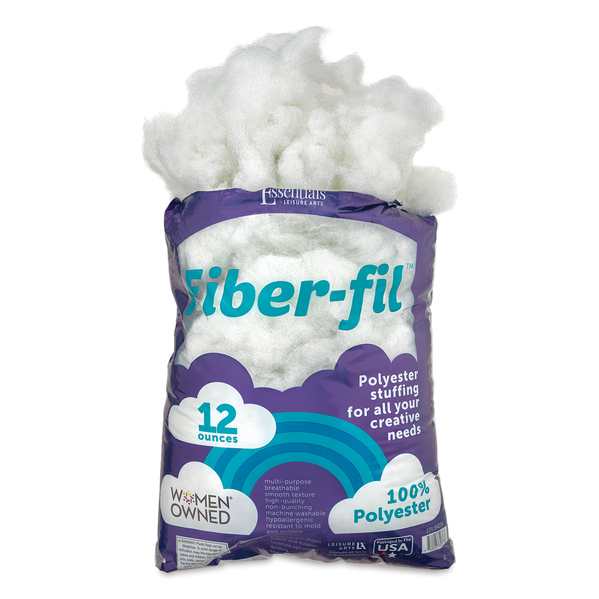 Essentials by Leisure Arts Fiber-fil Polyester Stuffing