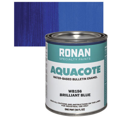 Ronan Aquacote Water-Based Acrylic Color - Brilliant Blue, Pint