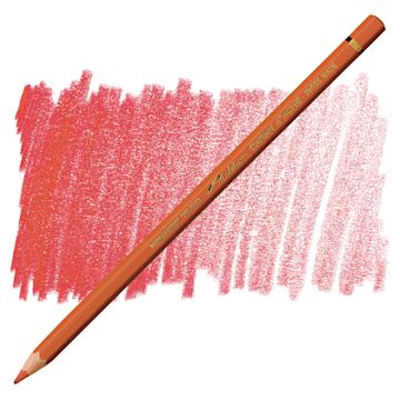 Open in modal - Caran d'Ache Pablo Colored Pencil - English Red pencil and swatch
