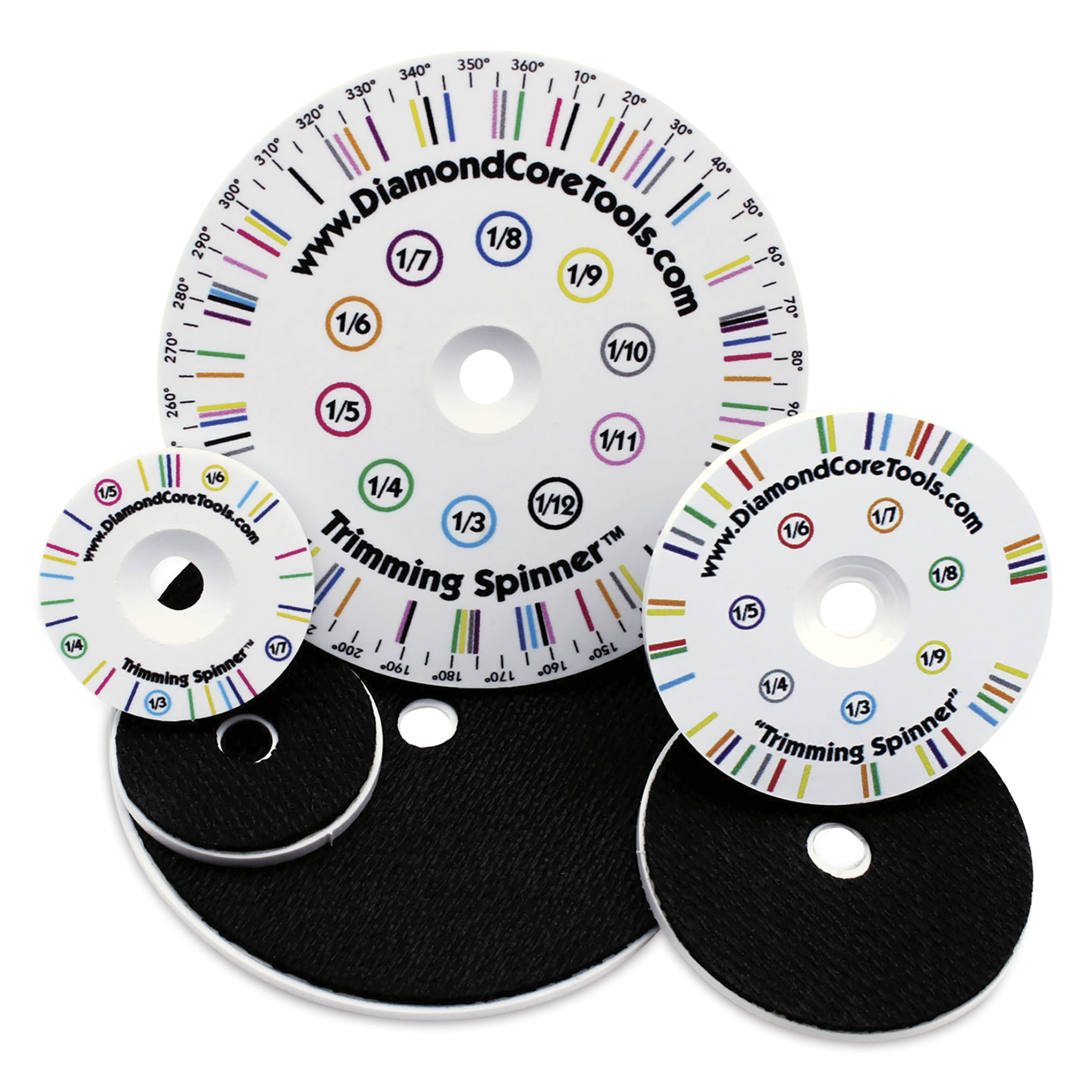 DiamondCore Pottery Trimming Spinners - Set of 3