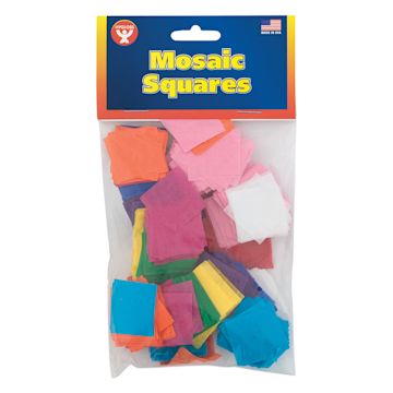 Open in modal - Hygloss Mosaic Squares - 2500 Tissue Paper Squares shown in package