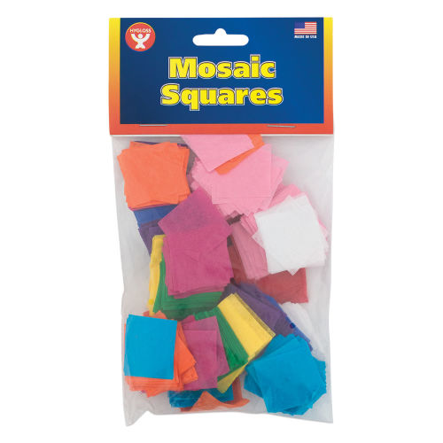 Hygloss Mosaic Squares - Tissue Paper, 1, 2500 Pieces