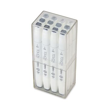 Open in modal - ShinHan Touch Twin Brush Markers - Cool Greys, Set of 12
