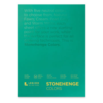 Legion Stonehenge Drawing Paper Pad - 5'' x 7'', Multi Color, 15 Sheets