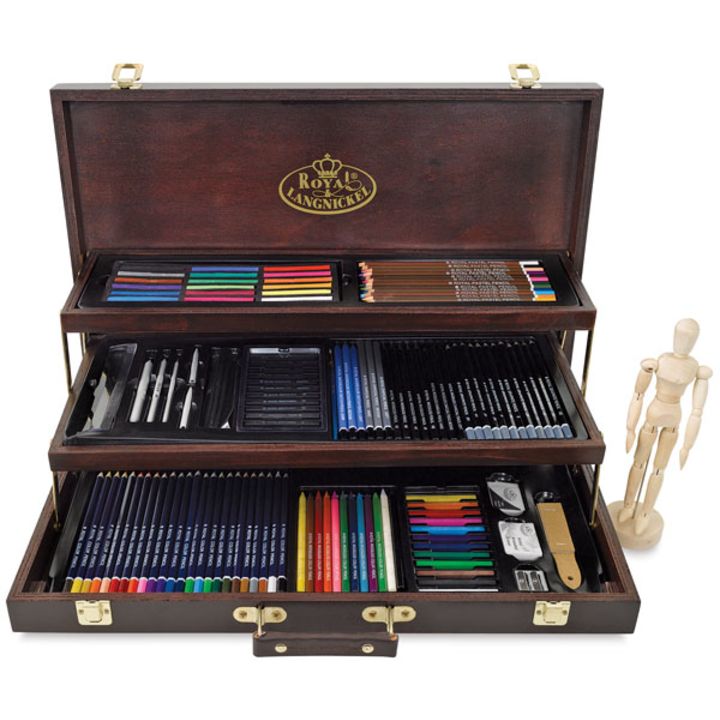 Royal Langnickel Deluxe Wood Box Drawing Set Utrecht Art Supplies