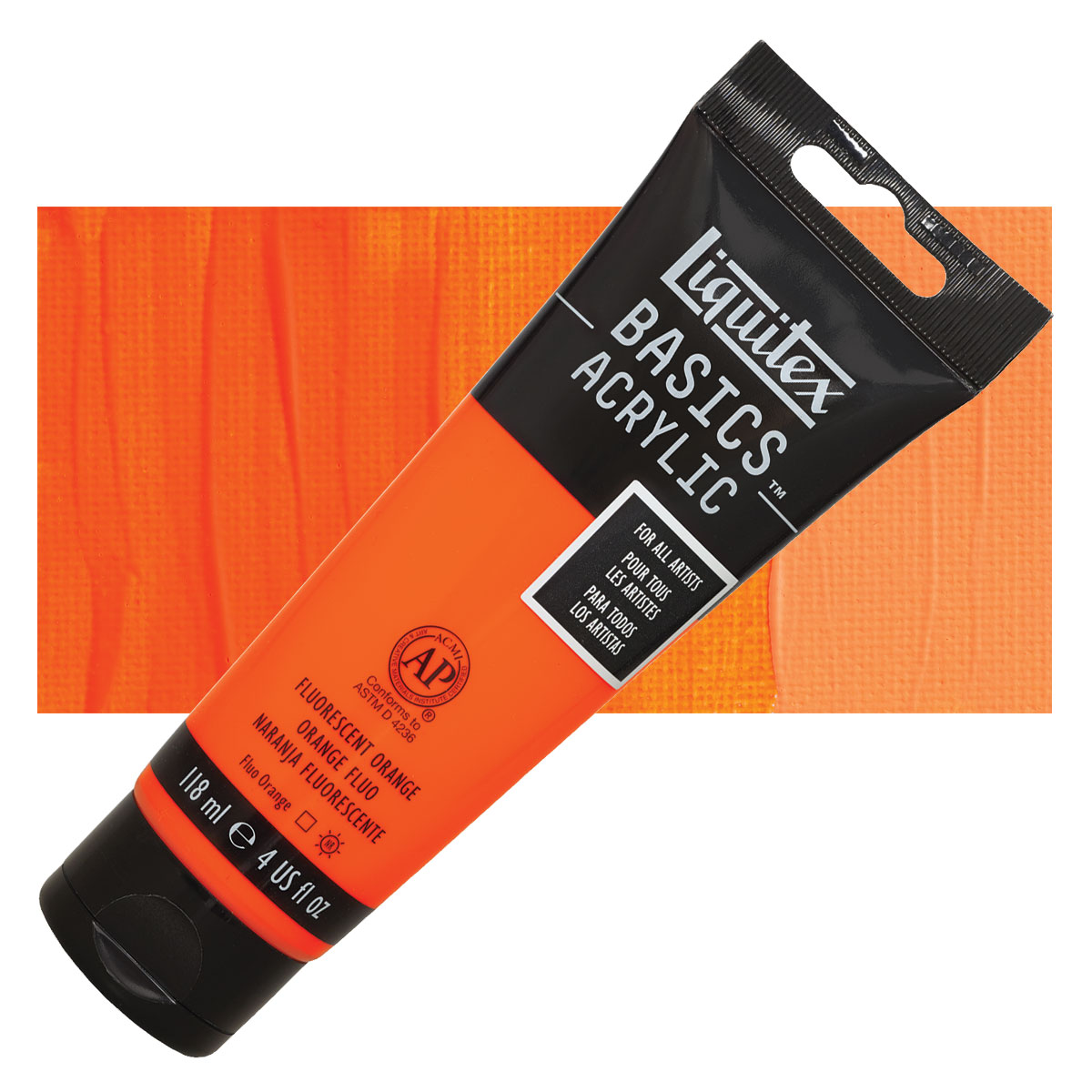 Liquitex Basics Acrylic 118ml Fluorescent Orange