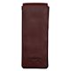 Girologio 3 Leather Pen Case - Antique Brown, back of the case