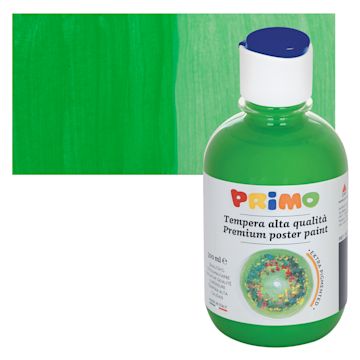 Open in modal - Primo Premium Tempera Paint - Green, 300 ml bottle and swatch