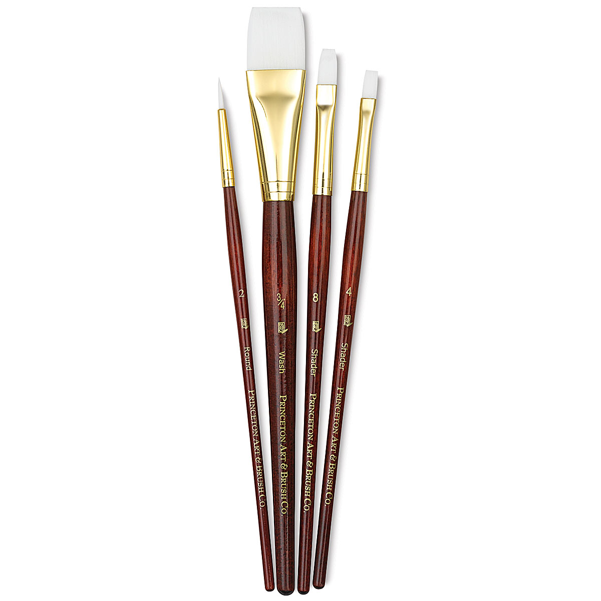 Princeton Real Value, Series 9100, Paint Brush Sets for Acrylic, Oil &  Watercolor Painting, Syn-White Taklon (Rnd 2, 6, Fan 2, Flb 4, Angular 4,  Flat 10)