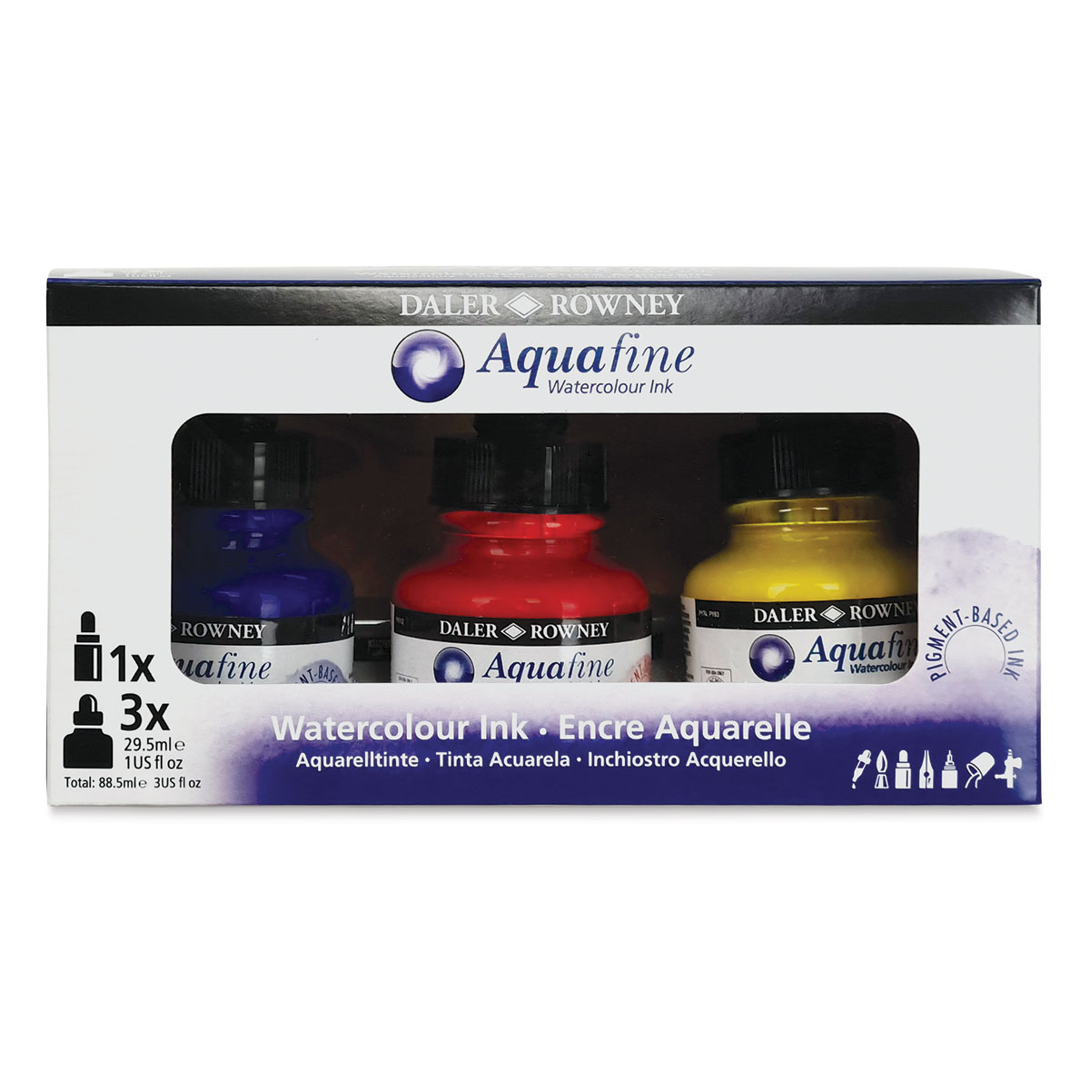 Daler-Rowney Aquafine Watercolour Inks and Sets