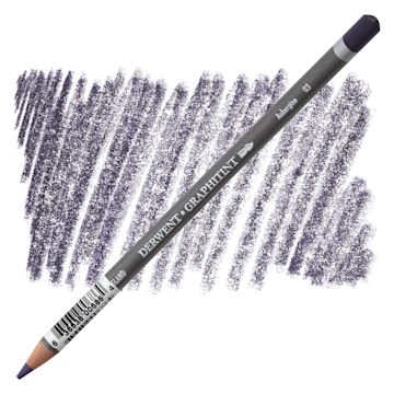 Open in modal - Derwent Graphitint Pencil - Aubergine pencil and swatch