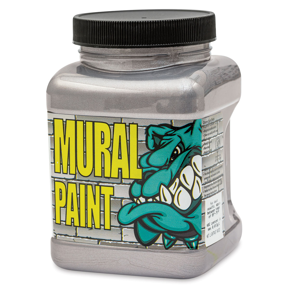 Chroma Acrylic Mural Paint - Primary Colors (Set of 6), 16oz Jars