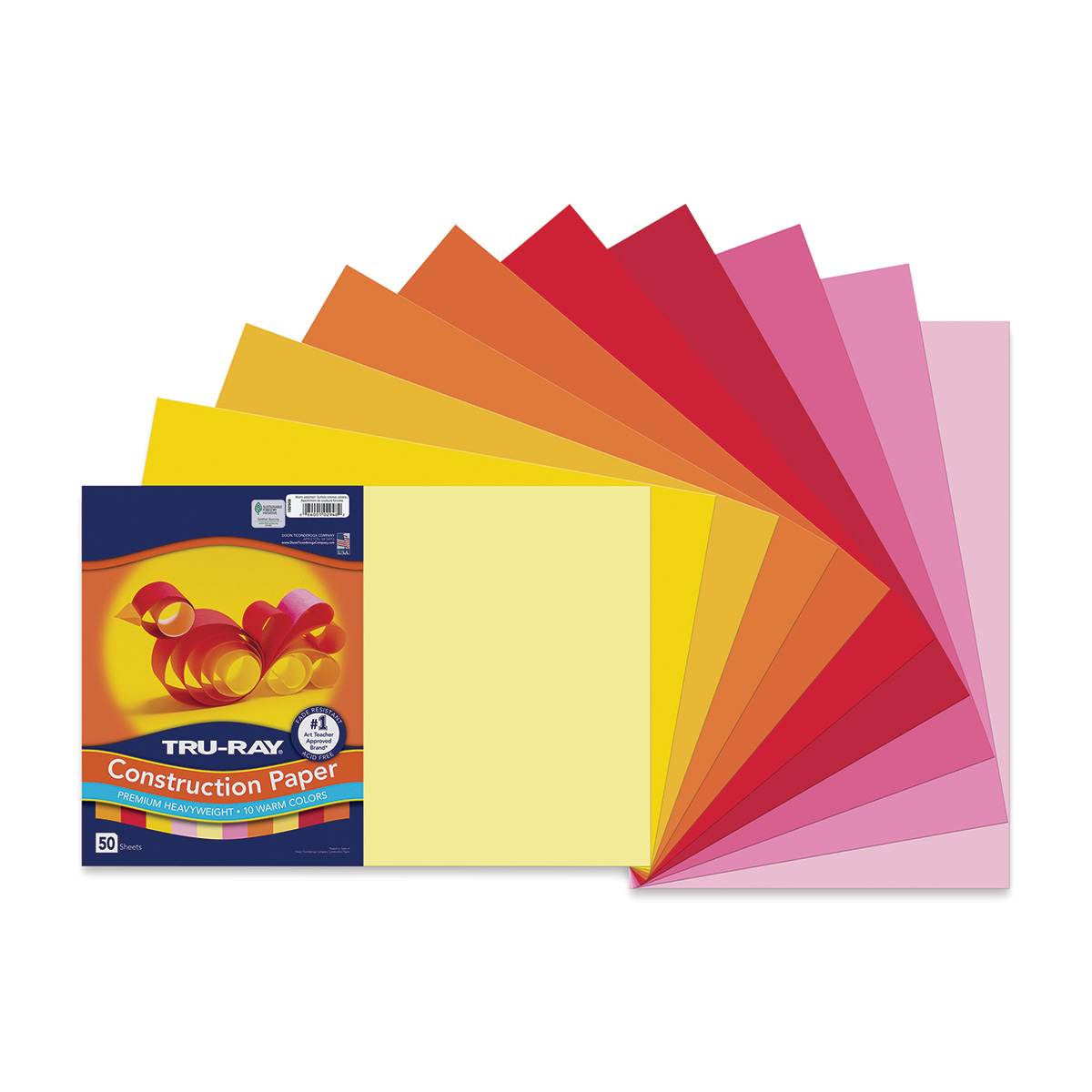 Pacon Tru-Ray Construction Paper, Brown, 12 x 18, 50 Sheets