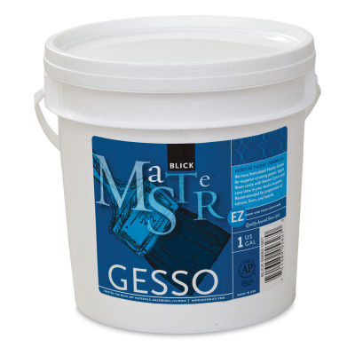 Blick Master Gesso - Front of Gallon tub shown