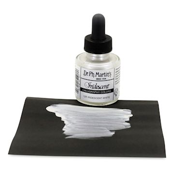 Open in modal - Dr. Ph. Martin's Iridescent Calligraphy Ink - White, 1 oz