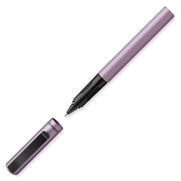 Open in modal - Pelikan Pina Colada Rollerball Pen - Mauve with cap off
